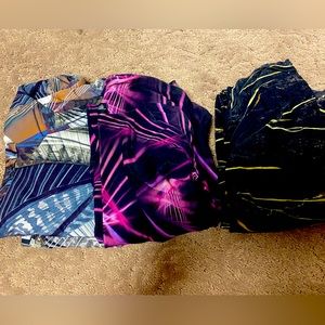 Set of three scrunch leggings